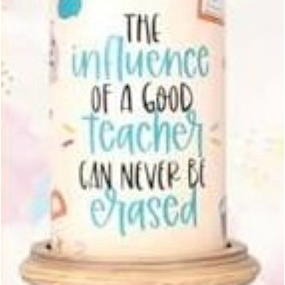 Pink Zebra Inspirational Teacher Simmer Light with base
